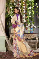 Fennel - Inaya - Digital Printed & Embroidered Linen